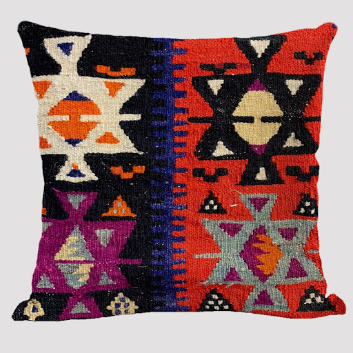 Title 11, Bohemian linen pillow with ethnic style for a c...