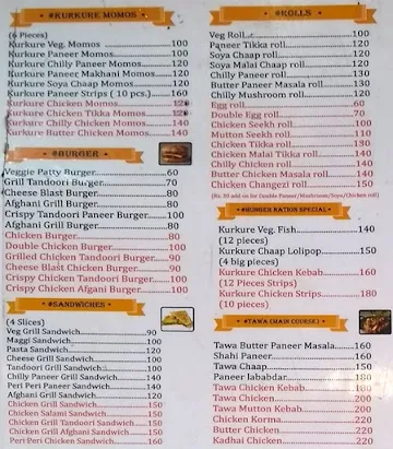 Hunger Nation menu 