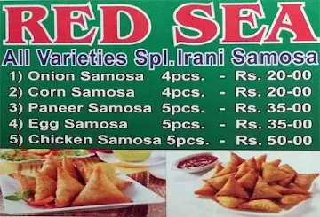 Red Sea Tea & Snacks menu 