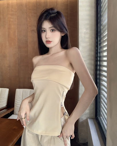 Title 7, Womens Pure Sexy Hot Girl Off-shoulder Tube To...