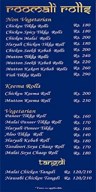 Rule The Rolls By Haji Banda Hasan Khan Chacha menu 2