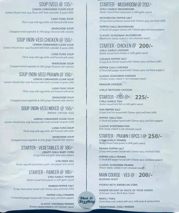 Buddha Bites menu 