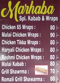 Marhaba Chicken Shawarma menu 3