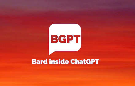 BardonChatGPT - BARD inside ChatGPT small promo image