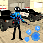 Cover Image of Herunterladen Police Superhero Stickman Rope Hero Gangstar Crime 1.0 APK