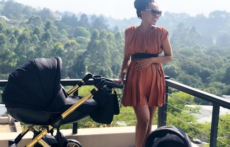 Ntando Mthethwa shows off the R11,000 stroller.