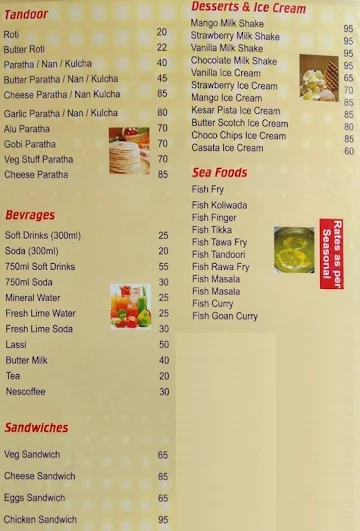 Hotel Akshay Garden menu 