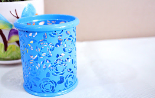 Title 10, Hollow Pen Holder Color Round Pen Container Org...