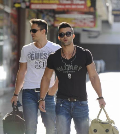 Christoff Becker and Frikkie du Preez arrive at the Department of Correctional Services on February 11, 2014 in Pretoria. The Waterkloof Four were released on parole after serving half their sentences. Christoff Becker, Reinach Tiedt, Gert van Schalkwyk and Frikkie du Preez were each sentenced to 12 years in prison for killing a homeless man in 2001. They were released six months earlier than their parole date.