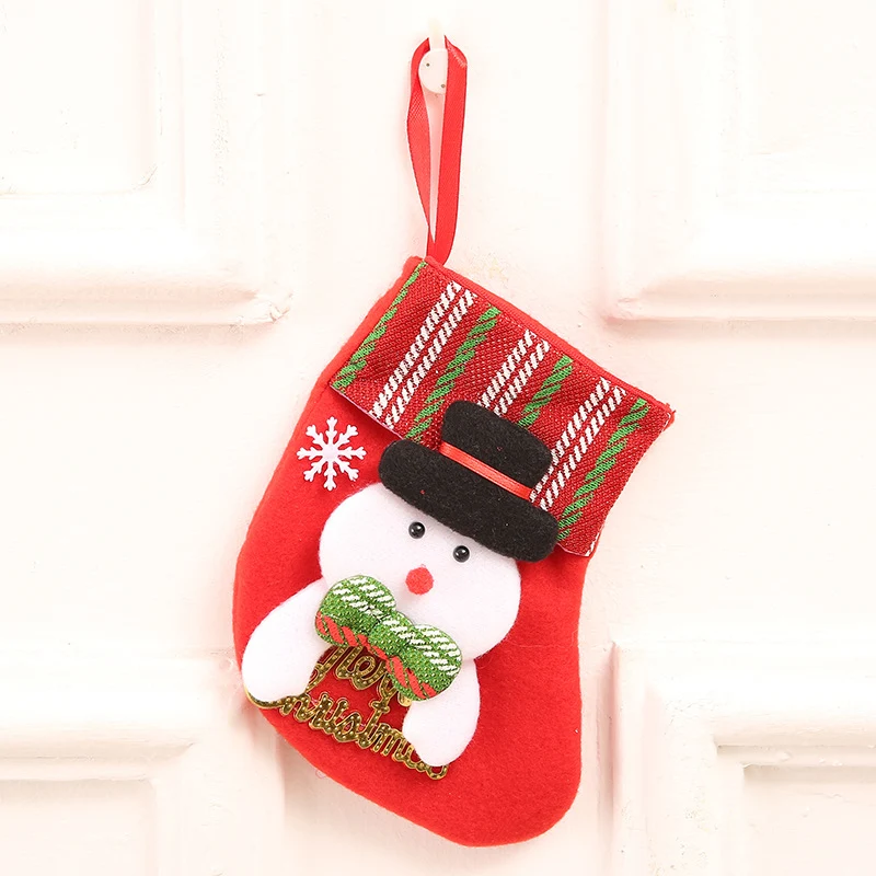 Gouden Kerstman Kousen Kersttas Perfecte Cadeaus Feestelijke Decoratie Grote Capaciteit Premium Design