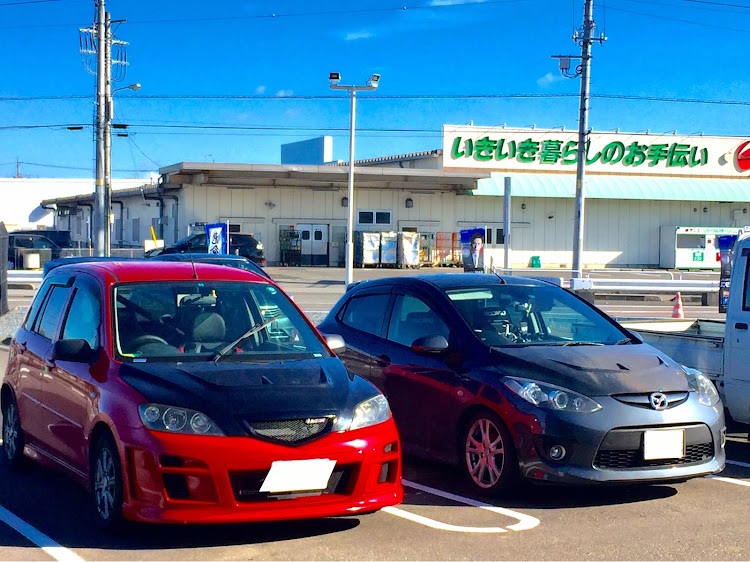 デミオのドライブ・勝手にコラボ・デミオコラボ・デミーズ・初心者マークに関するカスタム事例の投稿画像1枚目