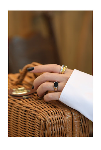 Title 5, Cool Style Personality Retro Geometric Black Ag...