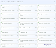 Get-A-Way Icecream & Desserts menu 1