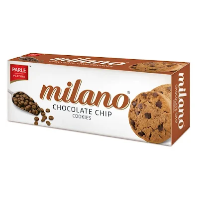 Parle Milano Platina Choco Chip Cookies - 120 gm