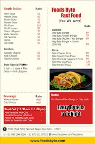 Foods Byte menu 2