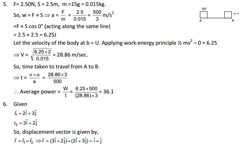 Work and Energy HC Verma Concepts of Physics Solutions