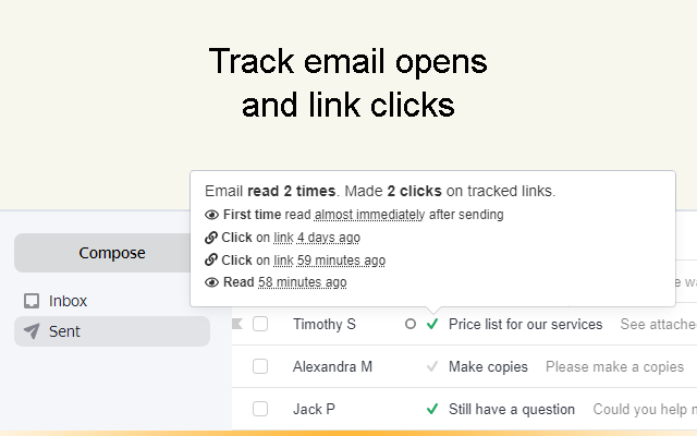 Email Tracker for Yandex.Mail - TraksPaks Preview image 8