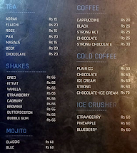 Backbenchers Cafe menu 2