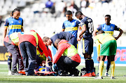 Abbubaker Mobara picked up a nasty ankle injury during the 1-1 draw against Lamontville Golden Arrows.  