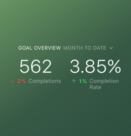 Top Google Analytics Metrics: Goal Overview