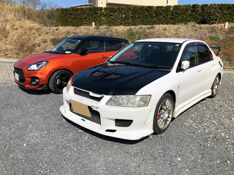 ランサーエボリューションの茨城ドライブ・1000人画廊・大洗海岸・ヤンキーピラフ・スイフトスポーツに関するカスタム事例の投稿画像1枚目