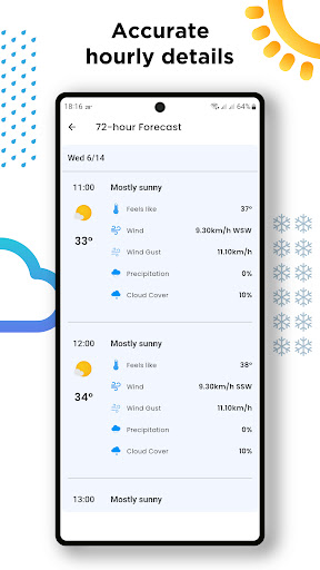 Screenshot Weather Forecast, Live Weather