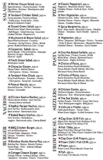 Hooked Royal empire menu 