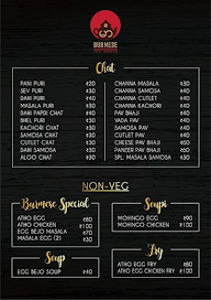 Burmese Tea House menu 2