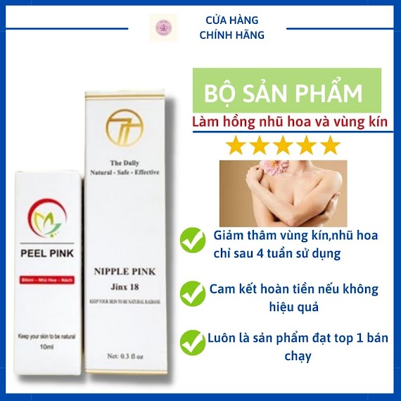 Combo Kem Làm Hồng Biniki Nhũ Hoa Vùng Kín