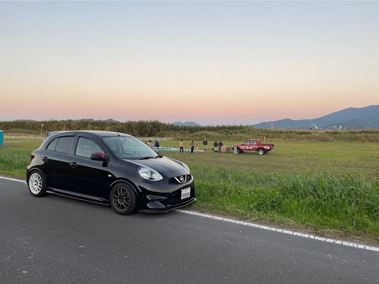 マーチのバルーンコラボ・バルーンフェスタ会場・L880Kコペンと初コラボ・車種名エンブレムは有り派に関するカスタム事例の投稿画像3枚目