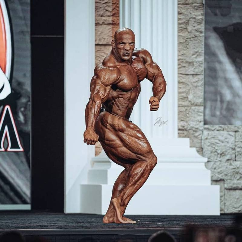 Big Ramy posing