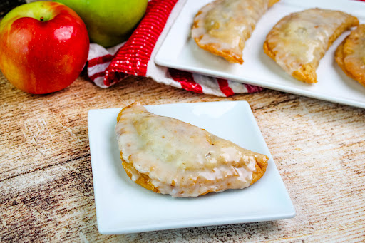 Fried Apple Hand Pie on a plate.