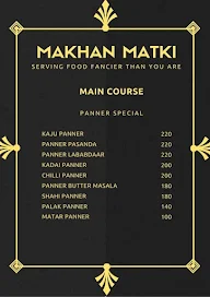 Makhan Matki menu 3