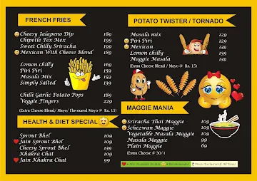 Treat Studio menu 