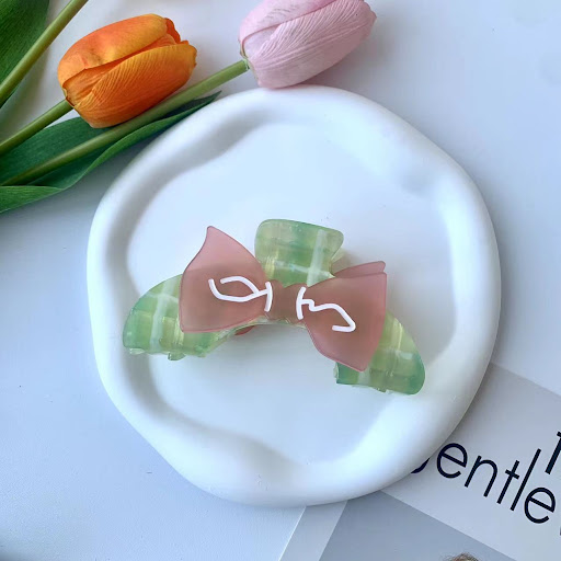 Title 11, Acetate Five Petal Flower Grip Line Dance Hollo...