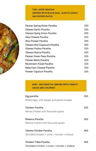 Punjab Da Paratha menu 1