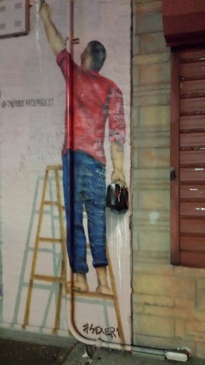 Painter Painting Mural