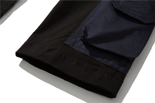 Title 8, Mens Casual Loose Pocket Contrast Cargo Pants,...