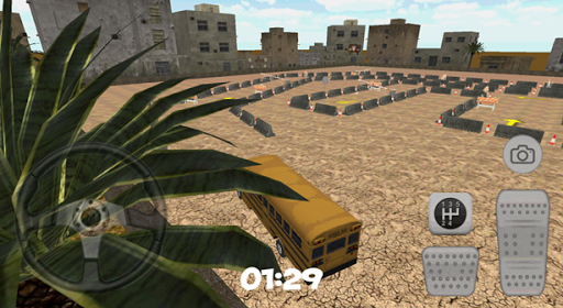 3D City School Bus Parking