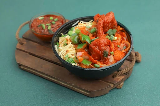 Chicken Lollypop Masala + Chicken Hakka Noodles  (650ml) Bowl Combo