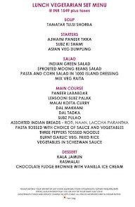 Mosaic, Park Plaza menu 2