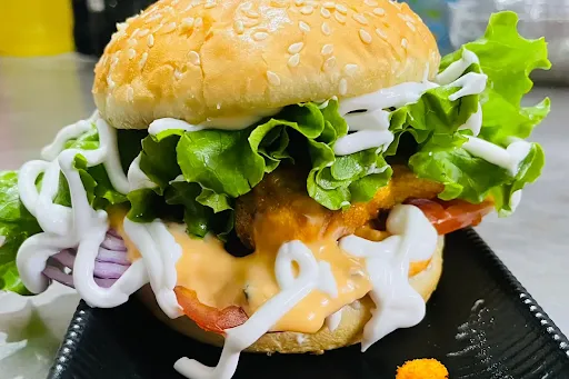 Paneer Momos Burger