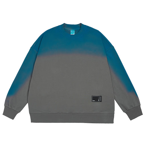 Title 3, Tide Brand Hand-painted Gradient Terry Round Ne...