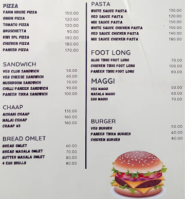 Kiwi Cafe menu 