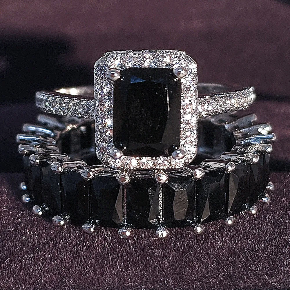 Title 6, Bague femme zircone ronde créative européenne e...