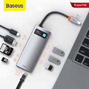 [Mã Elbmo12 Giảm 12% Đơn 500K] Hub Chia Cổng Baseus Cổng Type C Sang Hdmi Usb 3.0 Dành Chopro Air Surface Pro 7