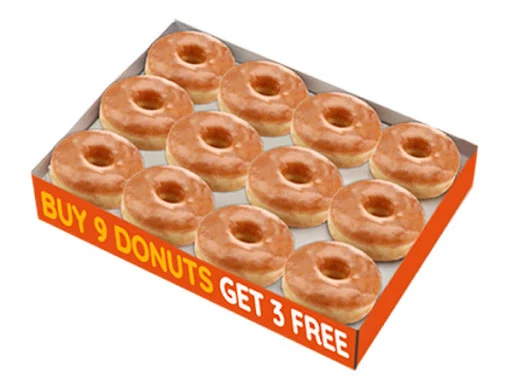 My Original Donut Box Of 12 (Buy 9 Get 3 Free)