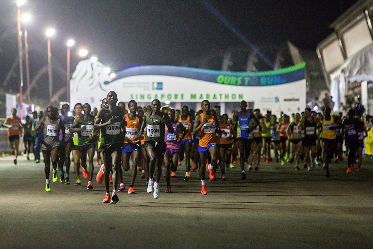 Kenyans led the pack at the 2018 Standard Chartered Singapore Marathon on Sunday.