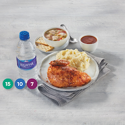 WW Quarter Chicken Dinner - White Meat with Soup Bundle (550-710 cals)