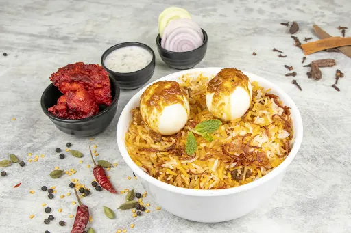 Master Cafe Special Egg Dum Biryani Combo